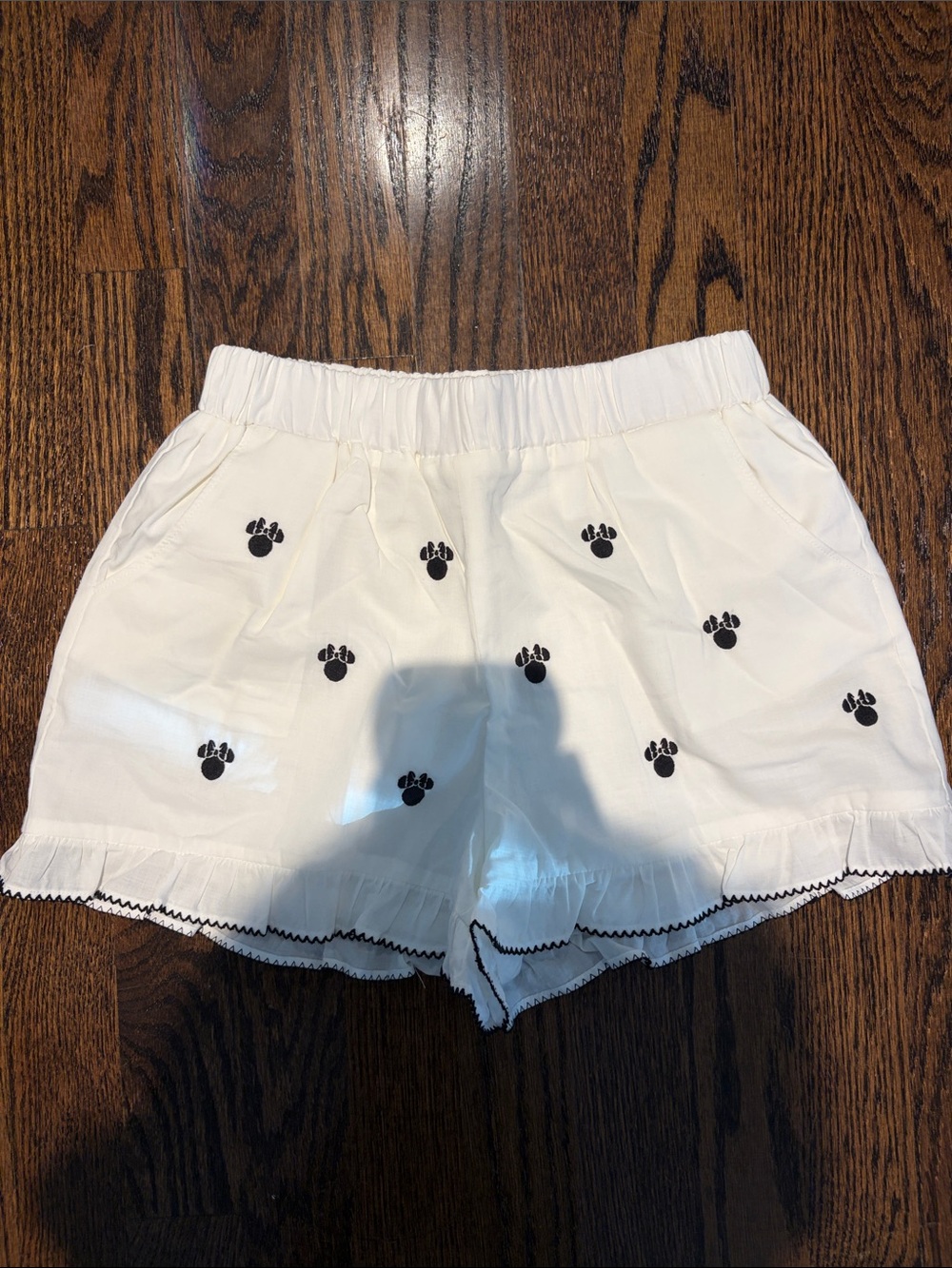 Janie and Jack Minnie Mouse White Shorts
